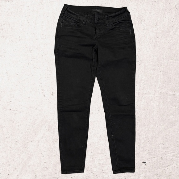 Silver Jeans Black Skinny Jeans with Matte Finish - Picture 1 of 4